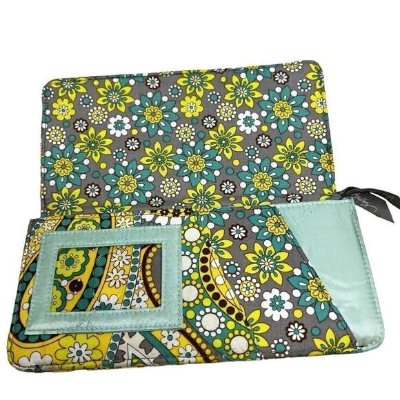 Vera Bradley lemon parfait travel wallet 9” X 4” - Picture 8 of 16
